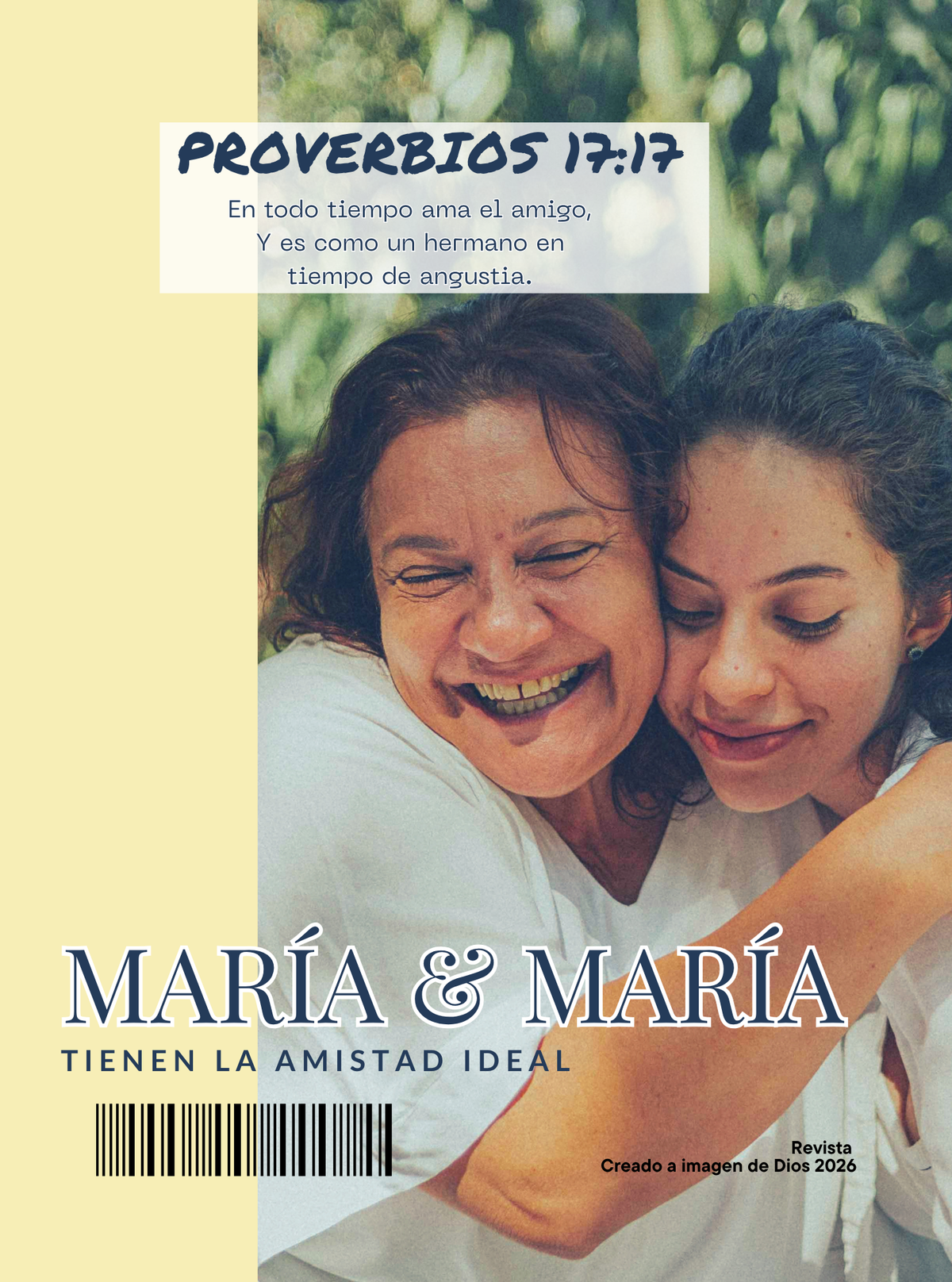 Proverbios 17:17 "un hermano en tiempo de angustia".