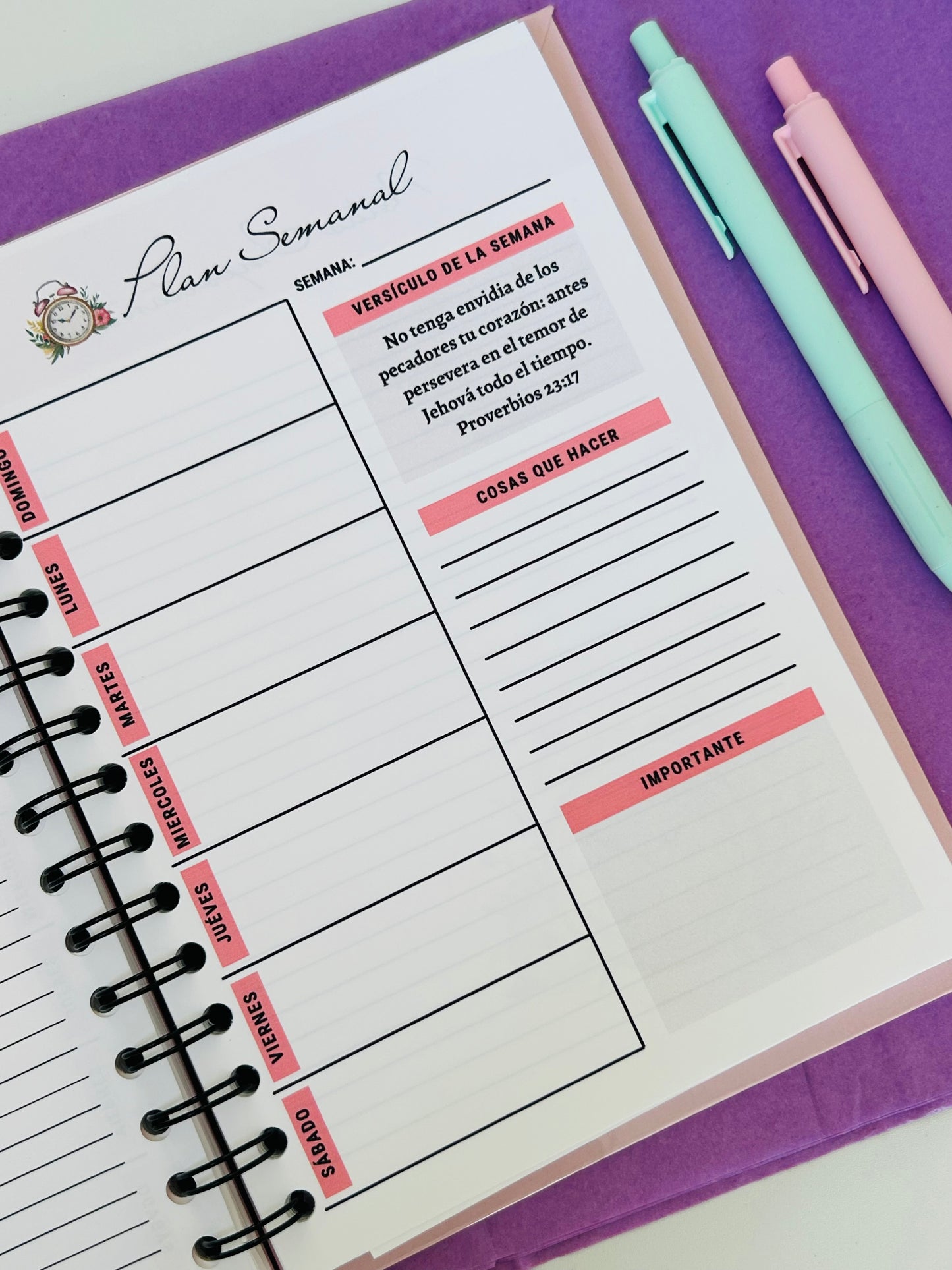 Agenda Eclesiastés Personalizada