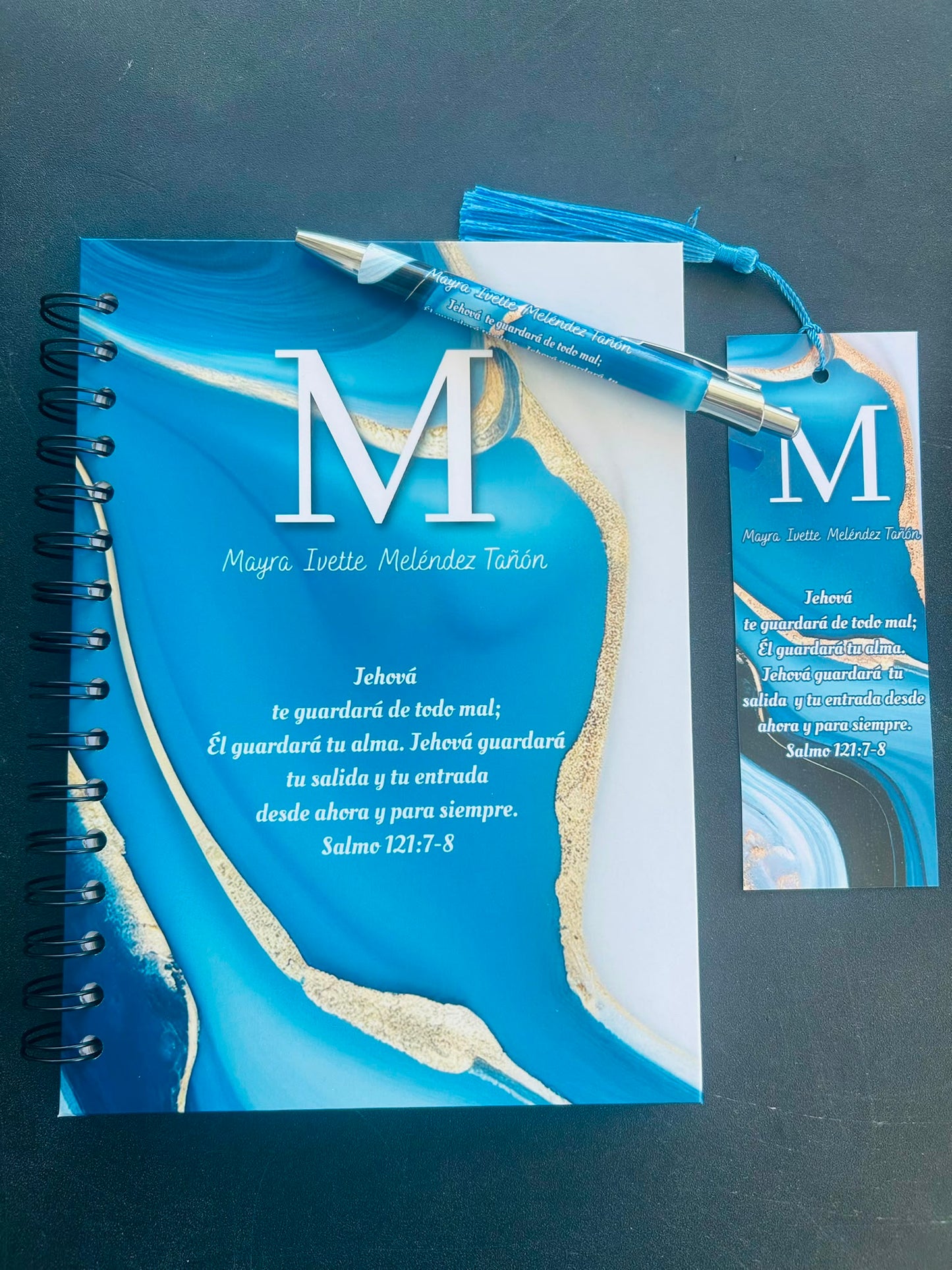 Caja con Propósito Azul Marmol